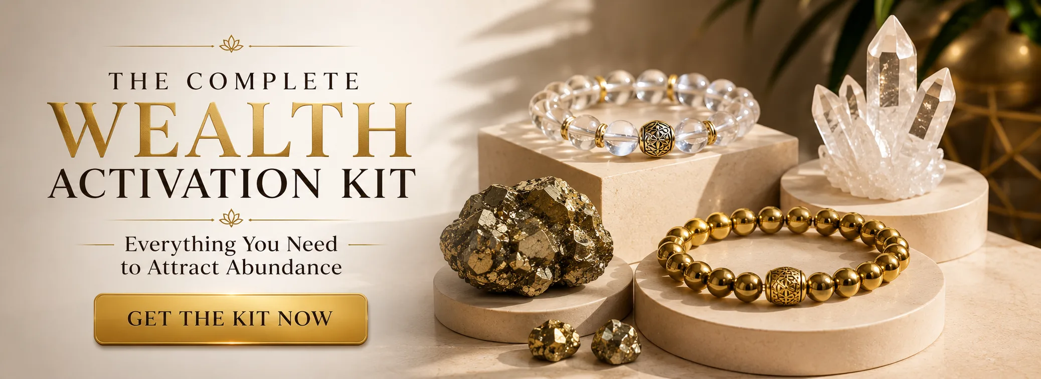 Complete Wealth Activation and Crystal Healing Abundance Kit
